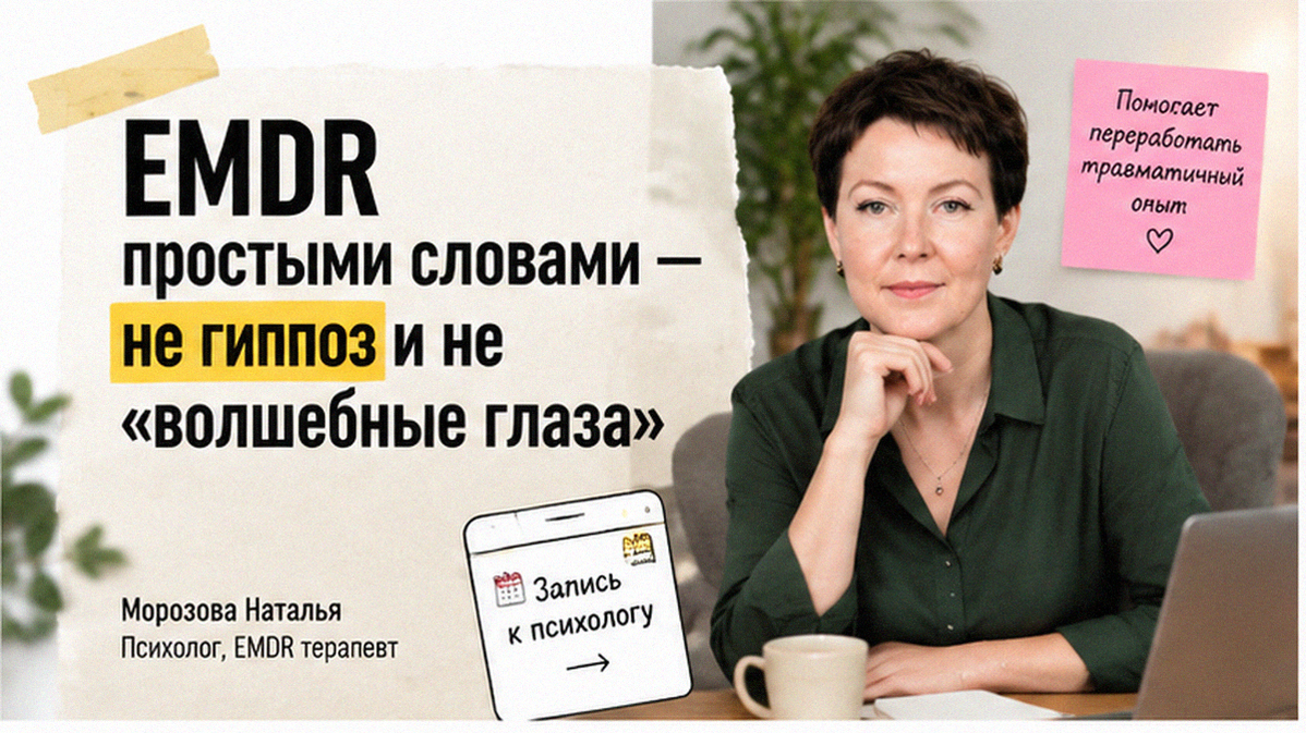 Иллюстрация к статье: Что такое EMDR (ДПДГ) простыми словами — и чем это не является