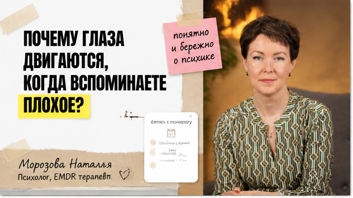 Иллюстрация к статье: Почему глаза двигаются, когда вы вспоминаете плохое: REM-сон и EMDR