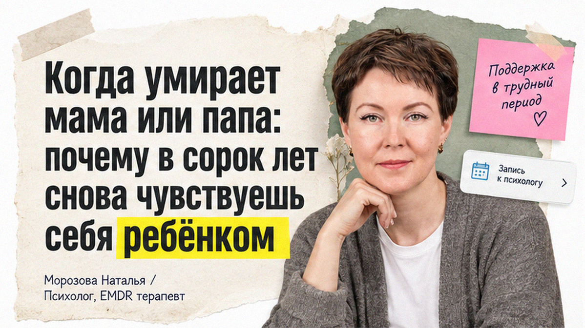 Иллюстрация к статье: Смерть родителя: боль, у которой нет возрастного ограничения