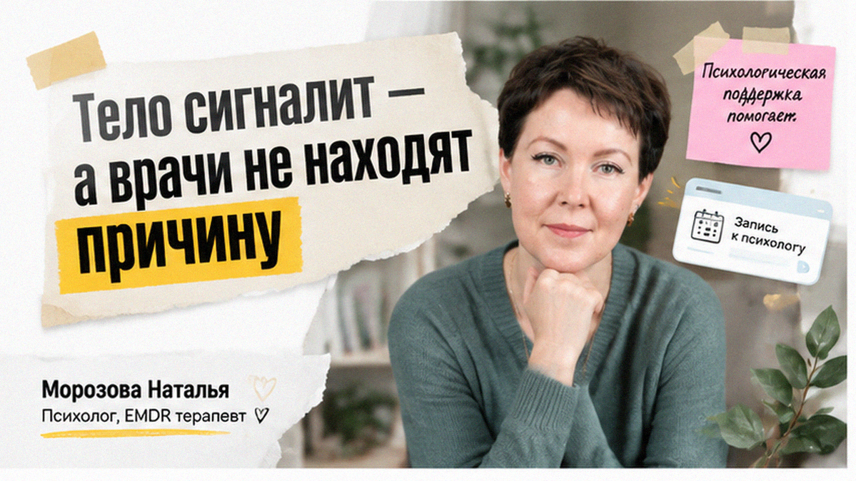 Обложка статьи: Психосоматика: когда тело сигналит, а врачи не находят причину