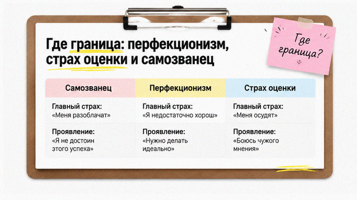 Отличия от перфекционизма и социальной тревоги