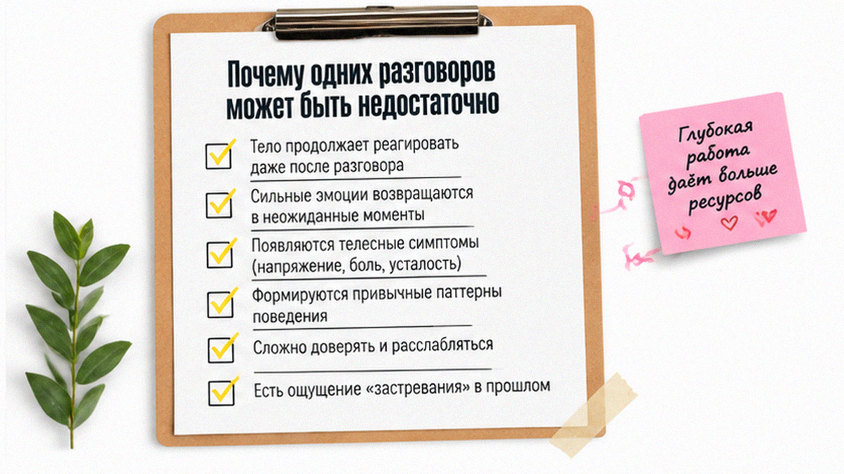 Иллюстрация: Почему одних разговоров может быть недостаточно